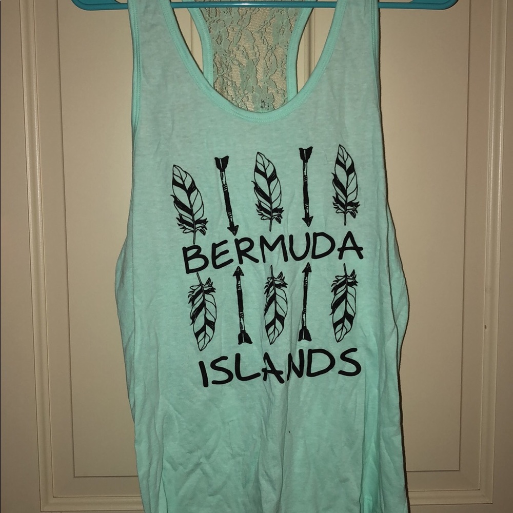 Lace racer back tank